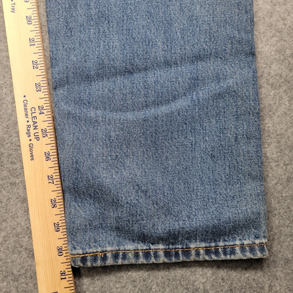 Levi Strauss 505 Mens Jeans 38x30 Medium Wash Straight Leg Denim Pants - Picture 16 of 16